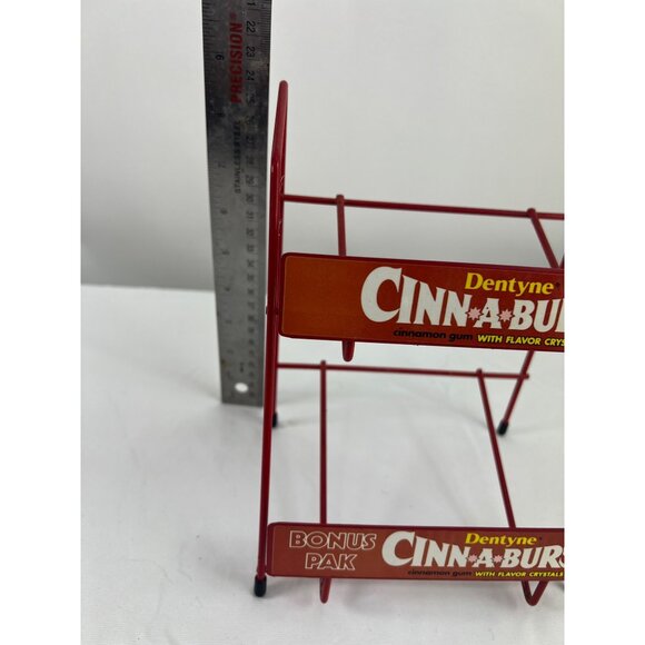 Vintage Dentyne CinnABurst Gum Wire Display Rack Red Metal 2-Tier Bonus Pak - Picture 6 of 8
